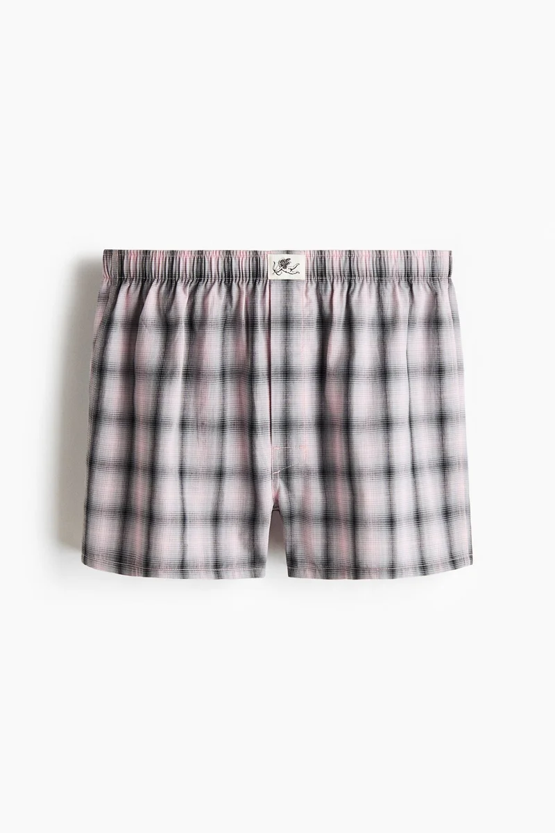 اتش اند ام شورت بوكسر محبوك - عبوة من قطعتين